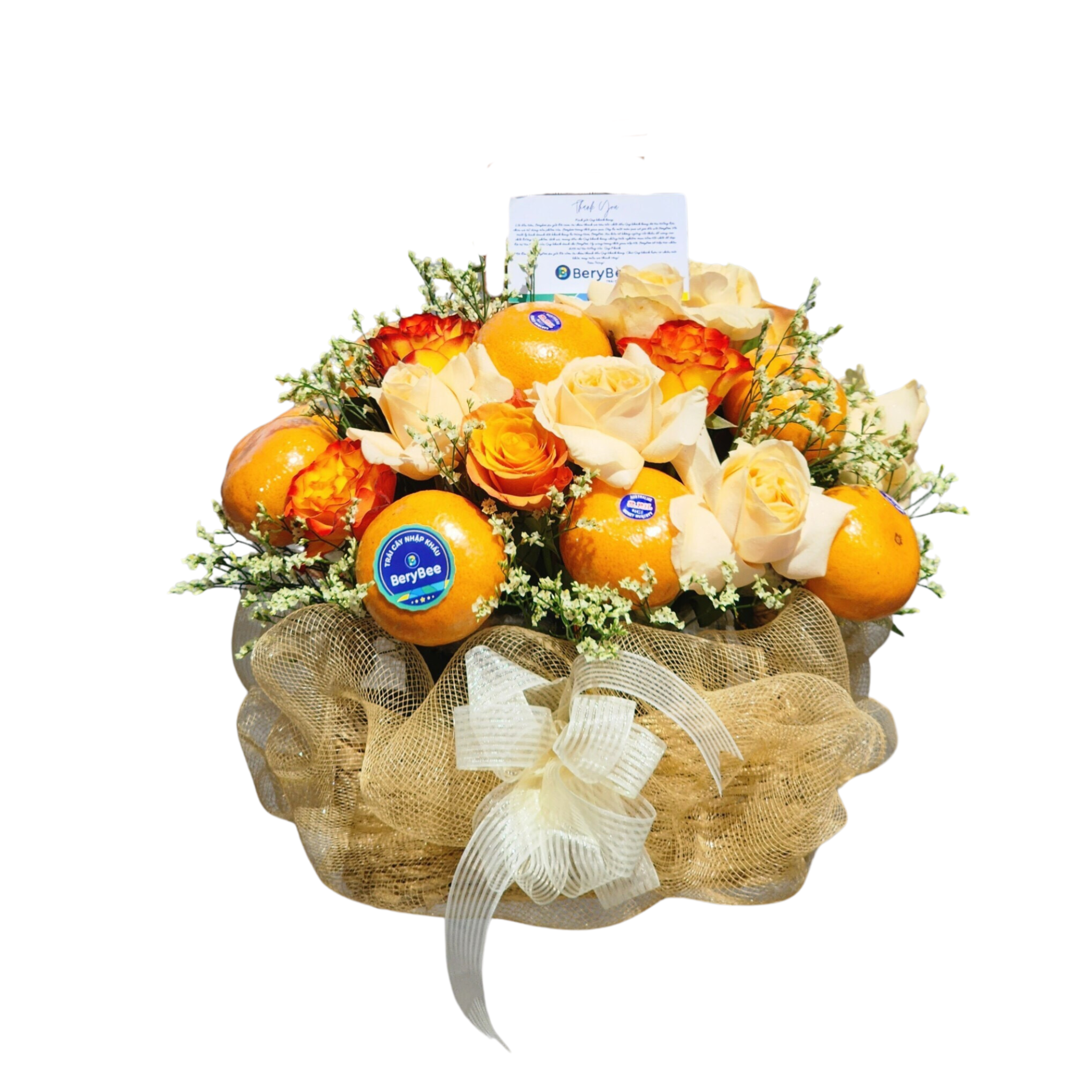 GIỎ QUÀ KÈM HOA TƯƠI